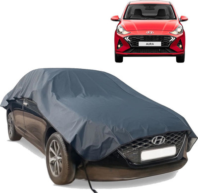 autouniko Car Cover For Hyundai Aura (Without Mirror Pockets)(Blue)