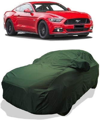 QLAX Car Cover For Maruti Mustang (With Mirror Pockets)(Green)