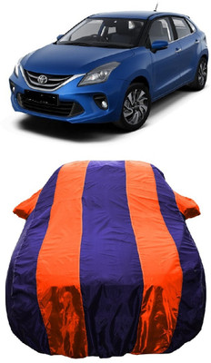 Wegather Car Cover For Toyota Glanza G CVT (With Mirror Pockets)(Orange)