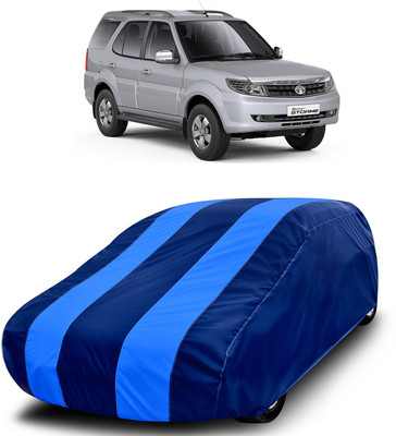 MoTRoX Car Cover For Tata Safari (Without Mirror Pockets)(Blue, Blue)