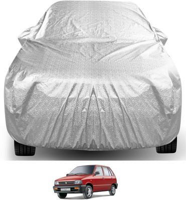 Auto Hub Car Cover For Maruti Suzuki 800 (With Mirror Pockets)(Silver)