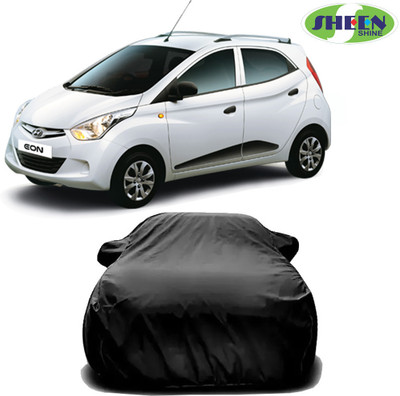 Sheen Car Cover For Hyundai Eon (Without Mirror Pockets)(Black)