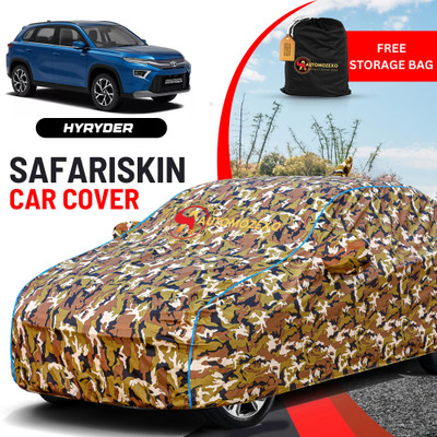 AUTOMOZEXO Car Cover For Toyota Urban Cruiser, Hyryder (With Mirror Pockets)(Multicolor)