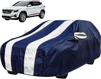 MOCKHE Car Cover For Kia SELTOS (With Mirror Pockets)(White)