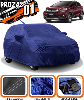 prozas Car Cover For Honda WRV (With Mirror Pockets)(Blue)