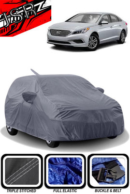 J S R Car Cover For Hyundai Sonata (With Mirror Pockets)(Grey)