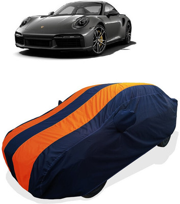 Coxtor Car Cover For Porsche 911 Turbo S (With Mirror Pockets)(Orange)