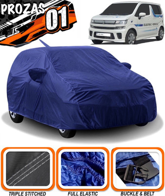prozas Car Cover For Maruti Suzuki WagonR Electric Vehicle (With Mirror Pockets)(Blue)