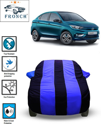 FRONCH Car Cover For Tata Tigor, Tigor EV, Tigor Facelift (With Mirror Pockets)(Blue)