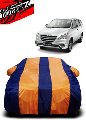 J S R Car Cover For Toyota Innova (With Mirror Pockets)(Orange, Blue)