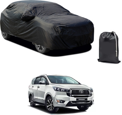 PAGORA Car Cover For Toyota Innova Crysta (With Mirror Pockets)(Black)