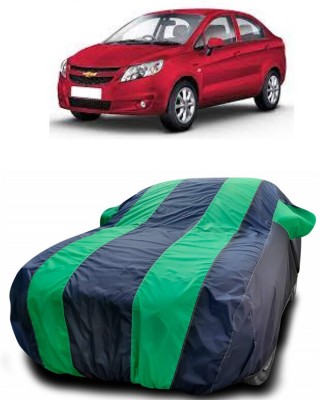 DIGGU Car Cover For Chevrolet Sail 1.3 LT ABS (With Mirror Pockets)(Green, Blue)