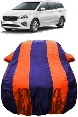 Wegather Car Cover For Kia Carnival Premium 8 STR Diesel (With Mirror Pockets)(Orange)