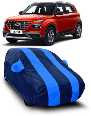 SXAWG Car Cover For Hyundai Venue (With Mirror Pockets)(Blue)