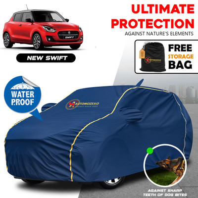 AUTOMOZEXO Car Cover For Maruti, Maruti Suzuki Swift, Swift AMT VDI, Swift AMT VXI, Swift AMT ZXI Petrol (With Mirror Pockets)(Blue)