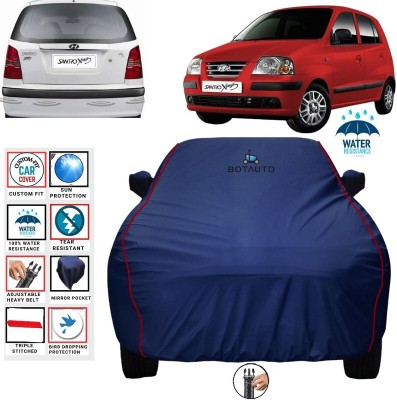 BOTAUTO Car Cover For Hyundai Santro, Santro Xing, Universal For Car (With Mirror Pockets)(Blue, Red, For 2008, 2009, 2010, 2011, 2012, 2013, 2014, 2015, 2016, 2017, 2018, 2019, 2020, 2021, 2022, 2023 Models)