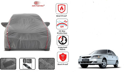 Auto Oprema Car Cover For Hyundai Accent Viva (With Mirror Pockets)(Grey)