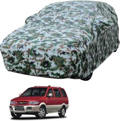 MOCKHE Car Cover For Chevrolet Tavera (With Mirror Pockets)(Multicolor)