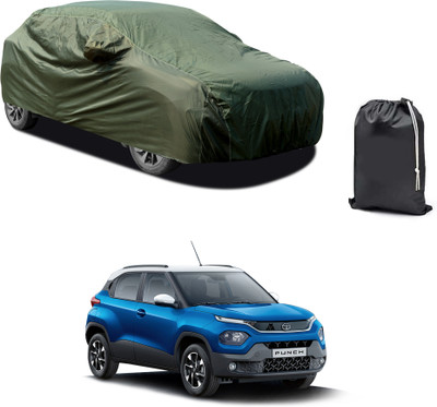 PAGORA Car Cover For Tata Punch (With Mirror Pockets)(Green, For 2021, 2022, 2023, 2024 Models)