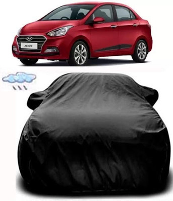 Aoriyon Car Cover For Hyundai Xcent (With Mirror Pockets)(Black)