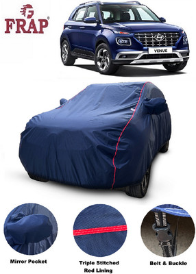 Frap Car Cover For Hyundai Venue (With Mirror Pockets)(Blue, For 2019, 2020, 2021, 2022, 2023 Models)