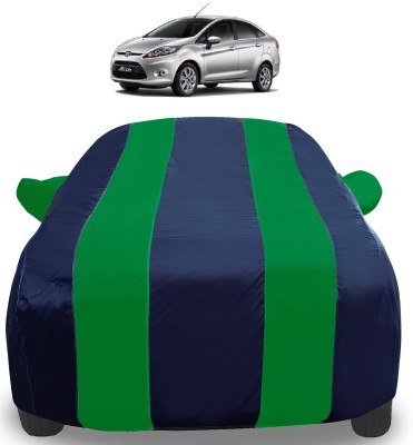 Auto Hub Car Cover For Ford Fiesta (With Mirror Pockets)(Green)