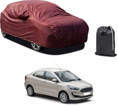PAGORA Car Cover For Ford Aspire (With Mirror Pockets)(Maroon)