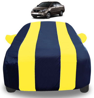 Auto Hub Car Cover For Tata Indigo CS (With Mirror Pockets)(Yellow)