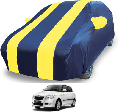 MOCKHE Car Cover For Skoda Fabia (With Mirror Pockets)(White)