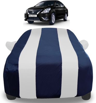 Auto Hub Car Cover For Nissan Sunny (With Mirror Pockets)(Silver)
