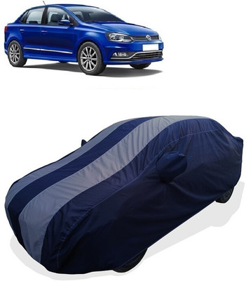 Coxtor Car Cover For Volkswagen Ameo 1.0 MPI Highline Plus Petrol (With Mirror Pockets)(Grey)
