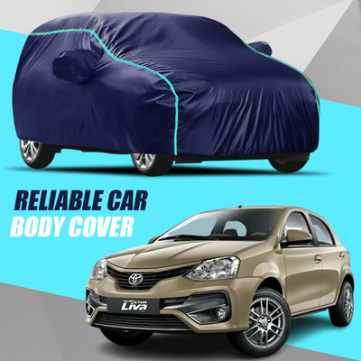 WAKLANE Car Cover For Toyota Etios Liva (With Mirror Pockets)(Multicolor)