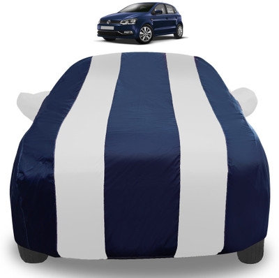 Auto Hub Car Cover For Volkswagen Polo (With Mirror Pockets)(Silver)