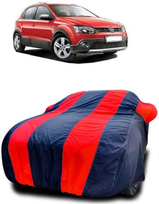 DIGGU Car Cover For Volkswagen Cross Polo 1.2 MPI (With Mirror Pockets)(Red, Blue)