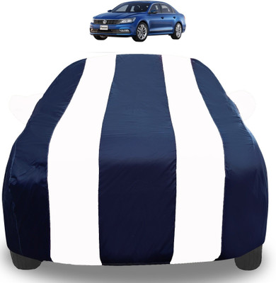Auto Hub Car Cover For Volkswagen Passat (With Mirror Pockets)(White)