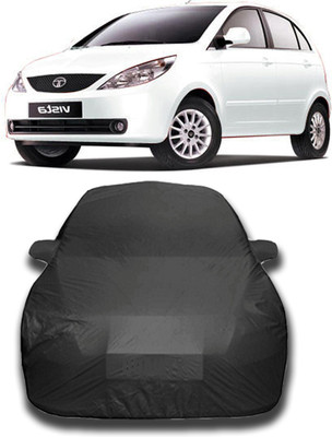 KASHYAP ENTERPRISE Car Cover For Tata Indica Vista (With Mirror Pockets)(Black)