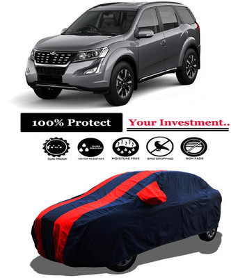 Amexride Car Cover For Mahindra XUV500 W7 Diesel (With Mirror Pockets)(Red)