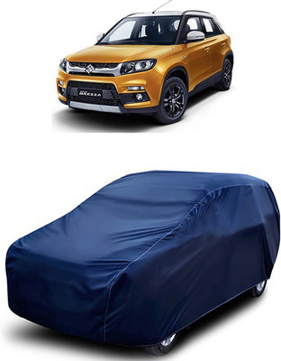 MoTRoX Car Cover For Maruti Suzuki Vitara Brezza (Without Mirror Pockets)(Blue)