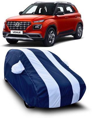 SXAWG Car Cover For Hyundai Venue (With Mirror Pockets)(White)