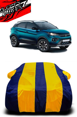 J S R Car Cover For Tata Nexon 1.2 Revotron XZ Plus Dual Tone (With Mirror Pockets)(Yellow, Blue)