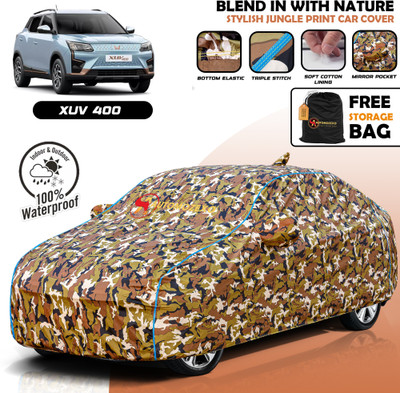 AUTOMOZEXO Car Cover For Mahindra XUV400 (With Mirror Pockets)(Multicolor)