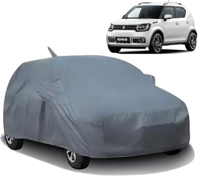 ALMICS Car Cover For Maruti Suzuki Ignis (With Mirror Pockets)(Multicolor)