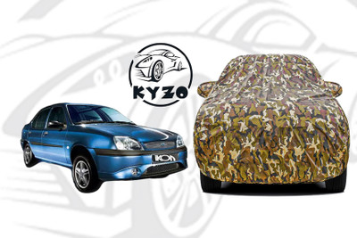 KYZO Car Cover For Ford Ikon (With Mirror Pockets)(Multicolor)