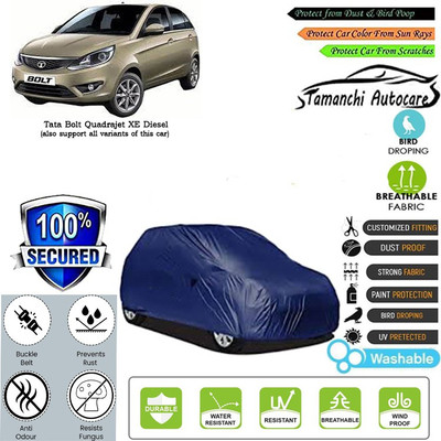 Tamanchi Autocare Car Cover For Tata Bolt Quadrajet XE Diesel(Blue)