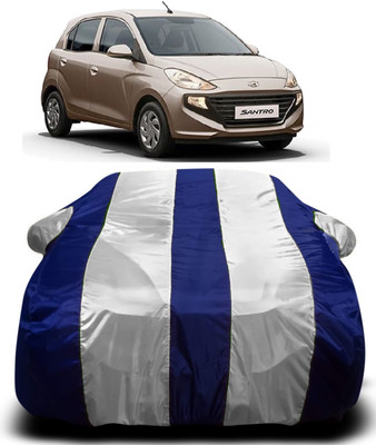 S Shine Max Car Cover For Hyundai Santro (With Mirror Pockets)(Multicolor)