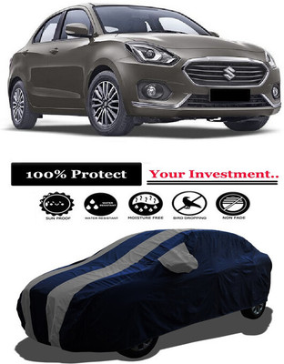 Amexride Car Cover For Maruti Suzuki Swift Dzire AMT ZDI Plus Diesel (With Mirror Pockets)(Grey)