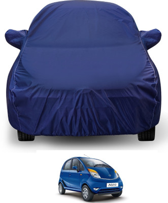 Auto Hub Car Cover For Tata Nano (With Mirror Pockets)(Blue)