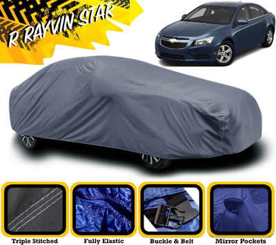 R Rayvin Star Car Cover For Chevrolet Cruze (With Mirror Pockets)(Grey)