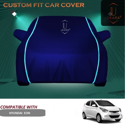 Ukara Car Cover For Hyundai Eon (With Mirror Pockets)(Blue)