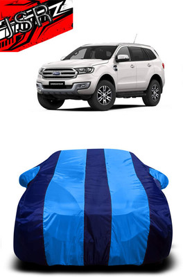 J S R Car Cover For Ford Endeavour (With Mirror Pockets)(Blue)